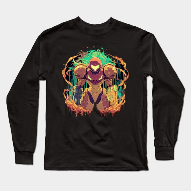 metroid Long Sleeve T-Shirt by boxermaniac